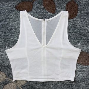 White Crop Top